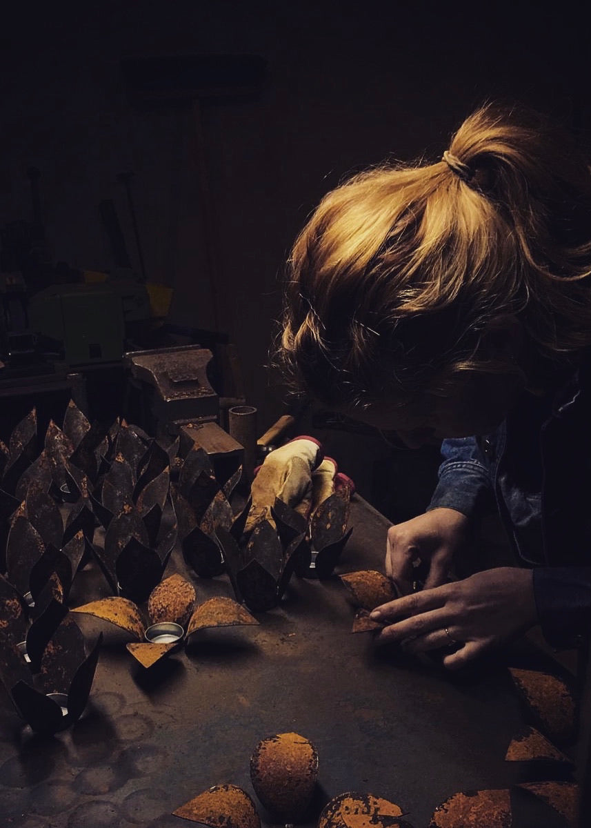 Process candle holder LILY
